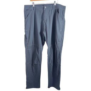 Kuhl Pants Mens 40x32 Gray Nylon Spandex Outdoor Cargo Lightweight Utility